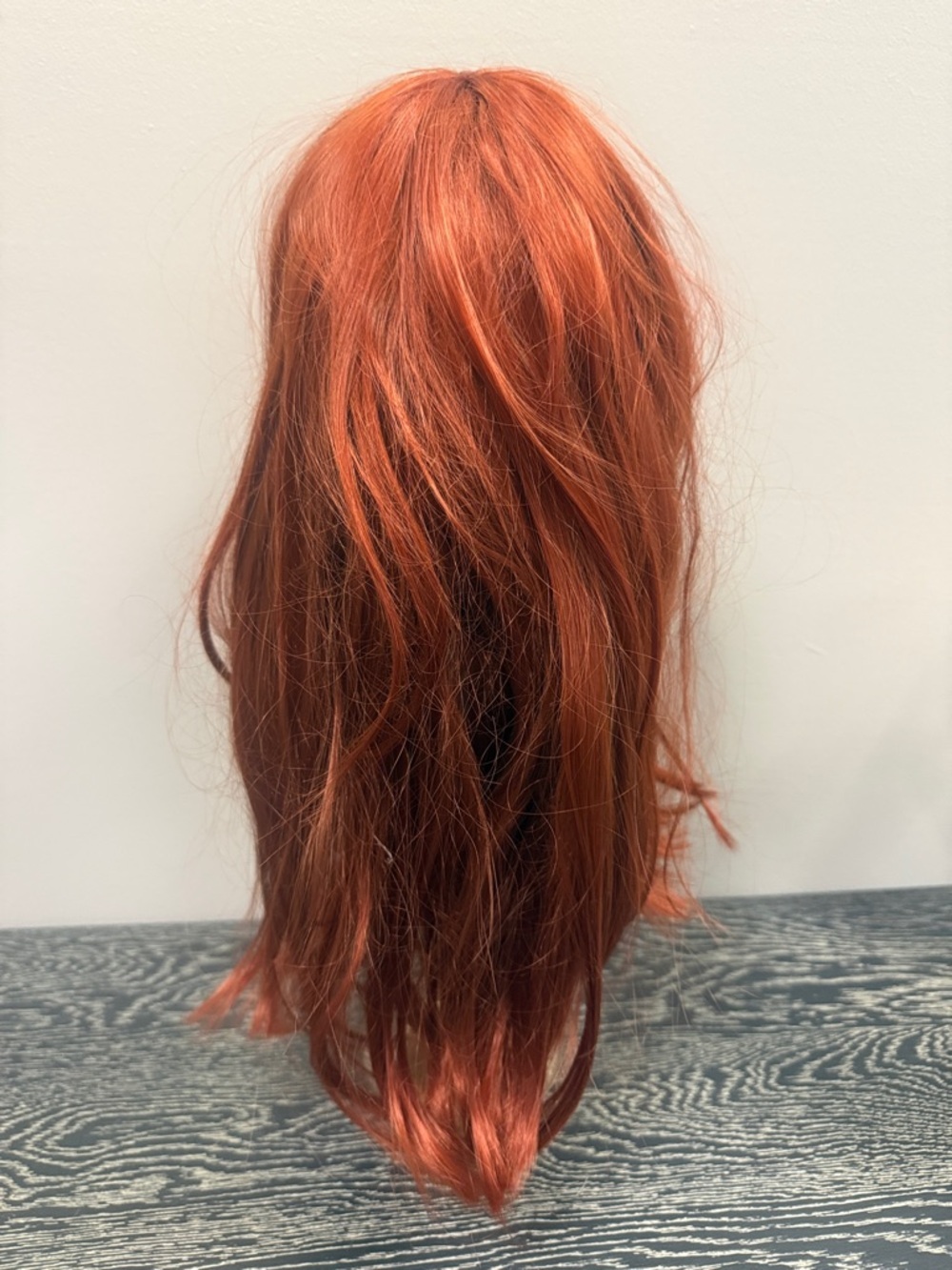 Women’s Red Layered Wig - Vibrant Copper Red 28” long natural & real - Picture 3 of 7